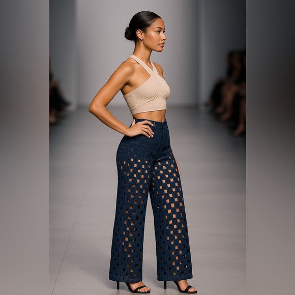 Midnight Glow Cut-Out Pants - Picture 3 of 7